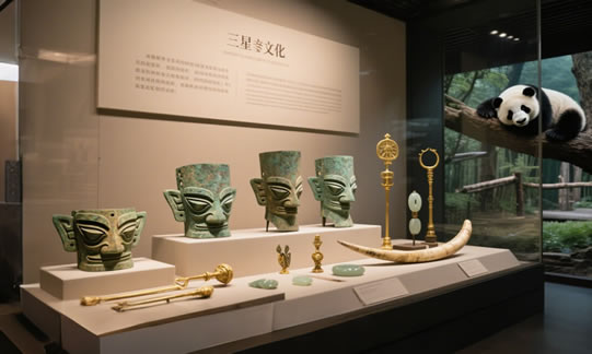 三星堆+成都熊猫繁育基地纯玩1日游